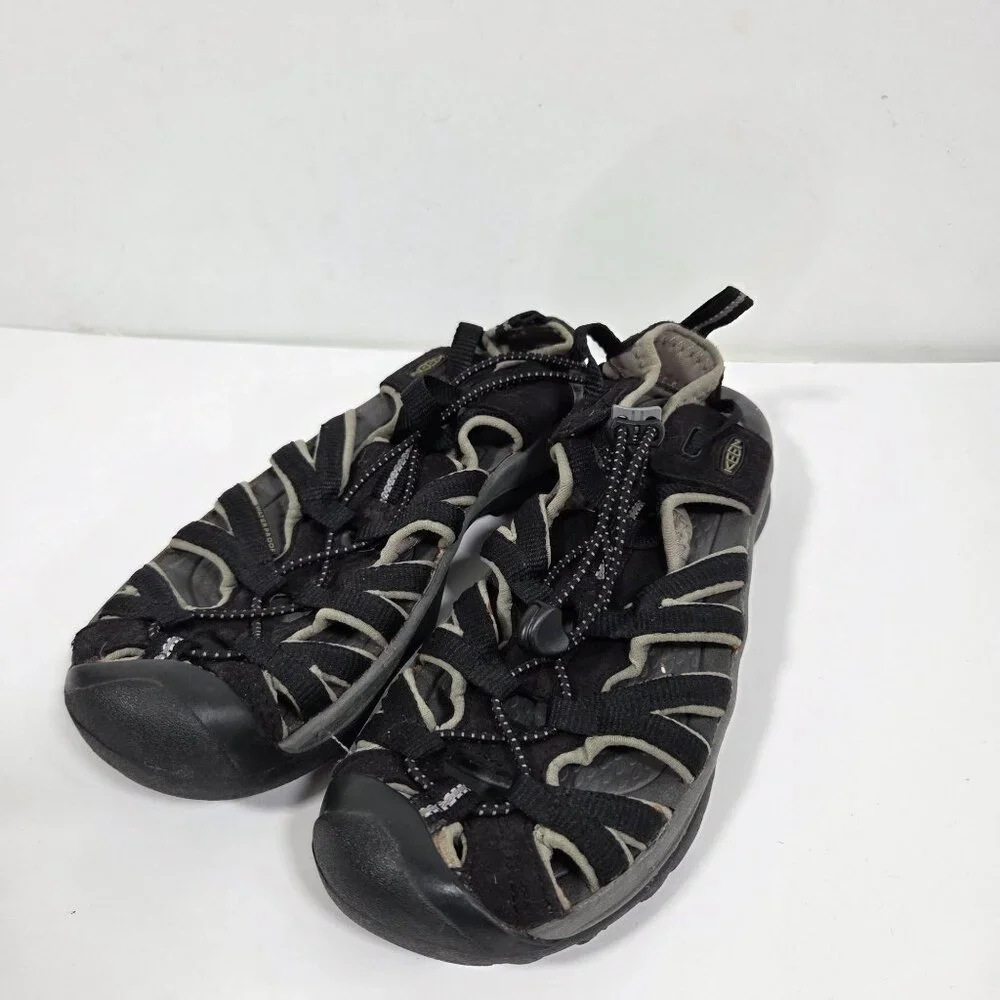 Keen NP H2 Hiking Shoes Water Sandals Kids Outdoor Black Size 8 Youth Closed Toe